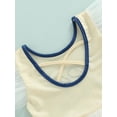 thumbnail image 6 of Franhais Girls Summer Swimwear, Letters Print Round Neck Fly Sleeves One-piece Bathing Suit, 6 of 8