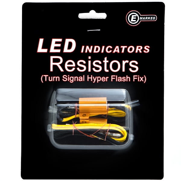 2pcs Load Resistors LED Turn Signals Flash Rate Controllers For All Motorcycle 