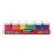 RoseArt Washable Tandem Paint, 12 Vibrant Colors