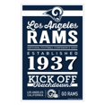 thumbnail image 1 of Los Angeles Rams Sign 11x17 Wood Established Design, 1 of 1