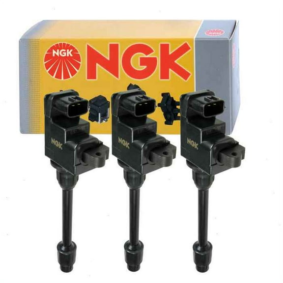 3 pc NGK Ignition Coils compatible with Nissan Maxima 3.0L V6 1995-1999