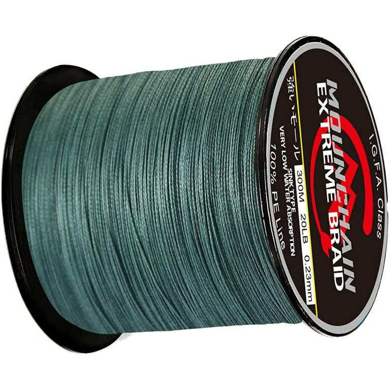 EAYY 4 Strands Braided Fishing Line, 10LB-80LB Test Pound, Multi Colors  Available, Zero Stretch, Small Diameter, Abrasion Resistant Super Strong  High Performance PE Fishing Lines 