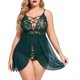 thumbnail image 1 of Zhuge Conjunto de Lencería Mujer Erótica para Sexo, Talla Grande L Color Verde Oscuro, Diseño Atractivo con Detalles de Encaje y Ajuste Perfecto para Mujeres Curvas, 1 of 3