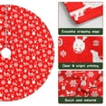 thumbnail image 6 of 30 Inch Christmas Tree Skirt – Velvet Plush Tree Mat, Soft Thickened Polyester with Red Ties, Single-Sided Printing, Available in 30in/36in/48in, Perfect for Holiday Xmas Tree Decoration, 6 of 7