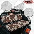 thumbnail image 6 of Uorisanigo UTV Seat Covers Set with Elastic Band, Easy Installation Brown Cow Print Mule Seat Cover for Kawasaki Mule 3000 3010 3020 Durable Fabric Replacement UTV Accessories, 6 of 7