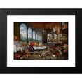 thumbnail image 2 of Workshop Of Jan Brueghel The Younger 14x11 Black Modern Framed Museum Art Print Titled - The Sense of Taste (1618), 2 of 5