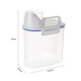 thumbnail image 3 of 1.5L Portable  Rice Storage Bin  Food Grain Cereal Flour Storage Box Container with Measuring Cup, 3 of 7