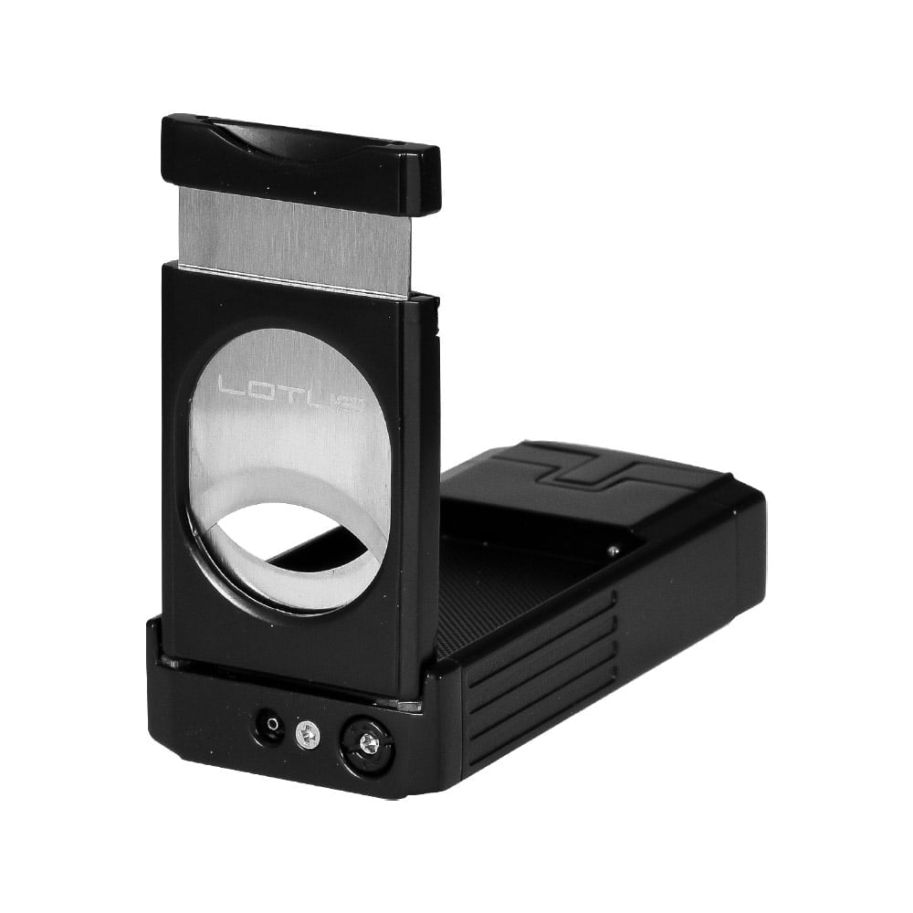 Lotus Duke Triple Torch Lighter with Cutter Black Matte