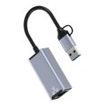 thumbnail image 3 of Adaptador de red Ethernet Adaptador de red portátil Cable convertidor (Gigabit) Likrtyny  Para estrenar, 3 of 9