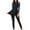 Black, variant on MuXiKeJi Clothes Women Modest Swimsuit Full Coverage Swimwear Hijab Swimming Swim Suit Solid Color
