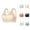 Beige, variant on Cooling Seamless Bras for Women Lace Racerback Wireless Push Up Bra Comfortable Sleeping Sports Bralettes Everyday Bra
