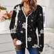 thumbnail image 1 of Chaquetas y prendas de vestir casuales con capucha y manga larga para mujer, top de poliéster con bolsillo largo para mujer, 1 of 6