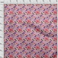 thumbnail image 3 of oneOone Georgette Viscose Light Gray Fabric Leaves & Flower Fabric For Sewing Printed Craft Fabric By The Yard 42 Inch Wide-BA2, 3 of 4