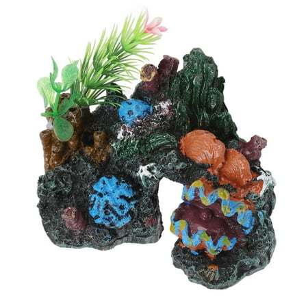 Resin Door Aquarium Decoration Fish Tank Ornament Acuario Rocks