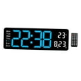 thumbnail image 4 of Digital Alarm Clock Electronic Alarm Clock for NightStand Bedroom Decoration Blue, 4 of 8
