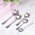 thumbnail image 4 of Unique Bargains 12Pack 5' Stainless Steel Soup Spoon Tea Spoons Squared Edge Dinner Spoons Silver, 4 of 4