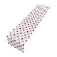 thumbnail image 2 of 4th of July Table Runner Polyester with Stars for Dining Table, Independence Day Holiday Decor for Home Kitchen Parties, 2 of 6