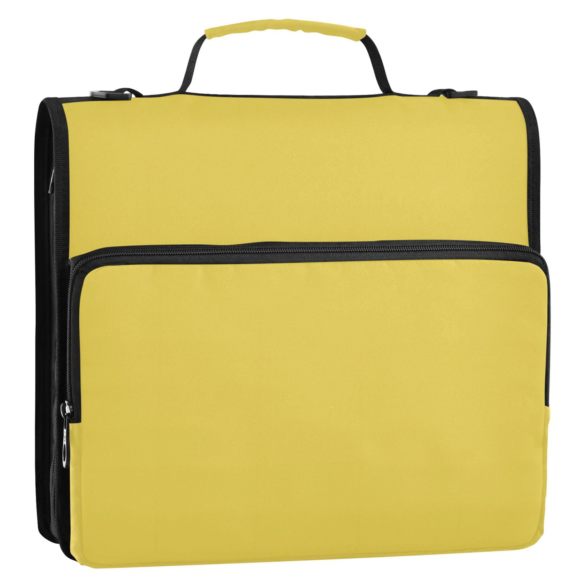 ALAZA Zipper Binder Goose Yellow 3 Ring Trapper Keeper File Folder Organizer Bag