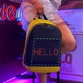 thumbnail image 3 of Mochila LED T2 Biosled Pantalla LED Luminosa Pantalla De Publicidad Inteligente Mochila De Vije Pu Bolso De Hombro Doble Negro, 3 of 7