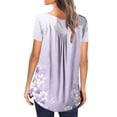 thumbnail image 6 of Azrian Womens Plus Size Tops,Womens Summer Casual Tops V- Neck Hide Belly Short Sleeve T-Shirts Tunic Blouses Clearance Sales Today Deals Prime, 6 of 6