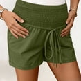 thumbnail image 3 of qolati Maternity Shorts for Women Casual Smocked Drawstring High Waist Lounge Shorts Summer Maternity Clothes Outfits Pregnancy Pajamas Shorts L, 3 of 9