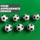 thumbnail image 4 of 6 minifiguras de fútbol para casa. Adornos de balón de fútbol para casa. Decoraciones de muñecas., 4 of 7