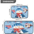 thumbnail image 2 of SKYSONIC Cute Christmas Snowman and Penguin Fir Greeting Card Kitchen Mats Set of 2 Anti Fatigue Floor Runner Rug Non Slip Comfort Mat 19.7x27.6 Inch + 19.7x47.2 Inch, 2 of 7
