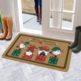 thumbnail image 3 of Vintage Cute Gnome Pattern Kitchen Mat Christmas Door Mat Indoor Thanksgiving Floor Mat Kitchen Mat Non Slip Scratch Absorbent Snow Kitchen Mat Door Mat 30" X 17" Crystal Velvet, 3 of 6