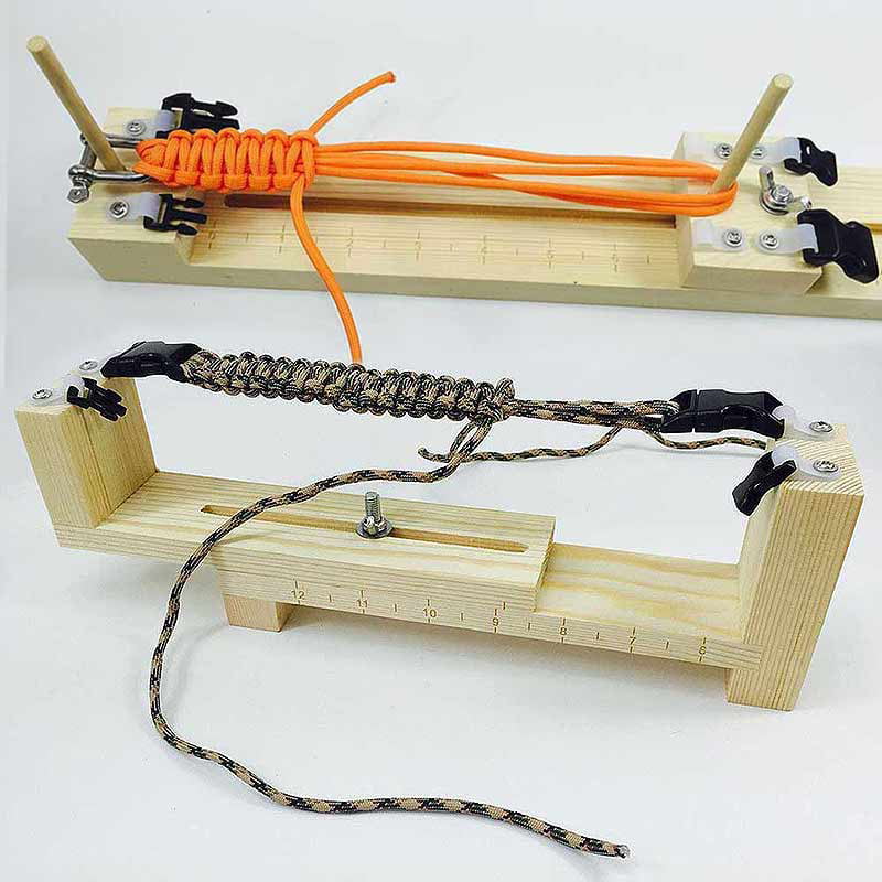 Qii lu Bracelet Wristband Knitting Tool DIY Wood Paracord Jig Bracelet Maker Wristband Maker Bracelet Knitting Tool 