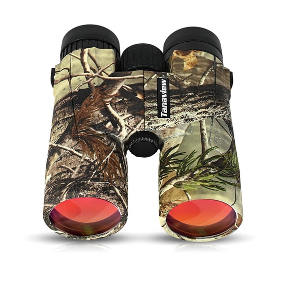 10X42 Compact Binoculars for Adults - Long Distance, High Powered Binoculars with Travel Case - Extra Bright Light & Large Field