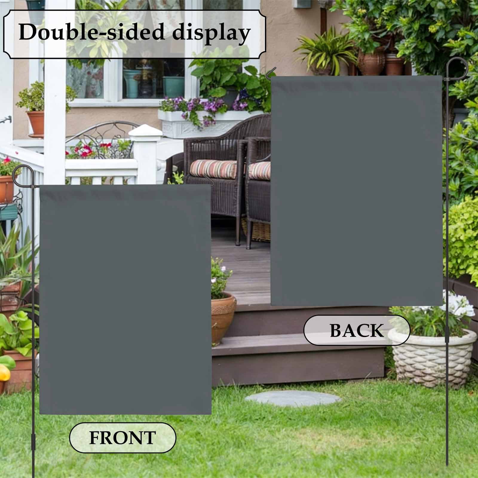 Grey House Flag 28 x 40 Inches, Pure Solid Color Simple Turquoise Modern Weather Proof Outdoor Patio Flags Double Sided Small House Decoration for Yard Lawn Outside Home