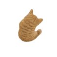 thumbnail image 4 of Garden Decor Animal Statue Orange Tabby Kitten Playing With Tail, 4 of 5