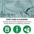 thumbnail image 6 of Furhaven Pet Products Plush & Diamond Print Calming Donut Pet Bed - Aqua, Large, 6 of 12