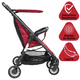 thumbnail image 2 of Carriola para Bebé Ligera Plegable Ruedas de Goma Cinturón 5 Puntos Toldo Apta desde 12 Meses Hasta 16 kg - Rojo, 2 of 7