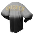 thumbnail image 3 of Unisex Spirit Jersey Black/Gray UCF Knights Ombre Long Sleeve T-Shirt, 3 of 3