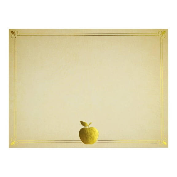 Great Papers Bright Apple Certificate - Letter A Size (8.5 in x 11 in) 65 lbs - 15 sheet(s) certificate paper