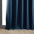 thumbnail image 5 of Exclusive Fabrics  Vintage Thermal Cross Linen Weave Blackout Curtains (1 Panel) Indigo 50 X 84 84 Inches, 5 of 5
