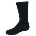 thumbnail image 4 of MeMoi Boys' 3 Pair Pack Thin Ribbed Cotton Blend Crew Socks - Boys - Male, 10-12, Navy, 4 of 4