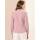 thumbnail image 5 of Blusa de las camisas de manga larga abotonadas del cuello del soporte de la oficina del trabajo de las mujeres Rosa L, 5 of 6