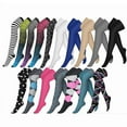thumbnail image 4 of Over the Knee Compression Socks for Women Circulation Knee High 3 Pairs for Nurses, Running, Travel, Athletic，S/M-Style 2, 4 of 6