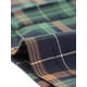 thumbnail image 5 of Pantalones largos rectos de cintura elástica con botones y cremallera de cuadros para mujer INSPIRE CHIC XL azul verde, 5 of 6