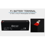 12V 2.3AH F1 SLA Replacement Battery Compatible With BatteryMart SLA-12V2-3 - 6 Pack