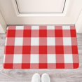 thumbnail image 4 of Add Rustic Charm with the 30x17in Linen Buffalo Plaid Rug - Vibrant Indoor/Outdoor Check Rugs Non-Slip Washable Perfect for Layering Door Mats Front Porch Kitchen and Farmhouse Entryway, 4 of 6