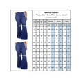 thumbnail image 2 of JDinms Women Bell Bottom Jeans Ripped Flared Jean Destroyed Stretchy Fake Denim Pants Plus Size, 2 of 5