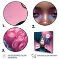 thumbnail image 3 of Designart Hip Hop Girl With Pink And Blue Hair III Canvas Wall Art, 3 of 5