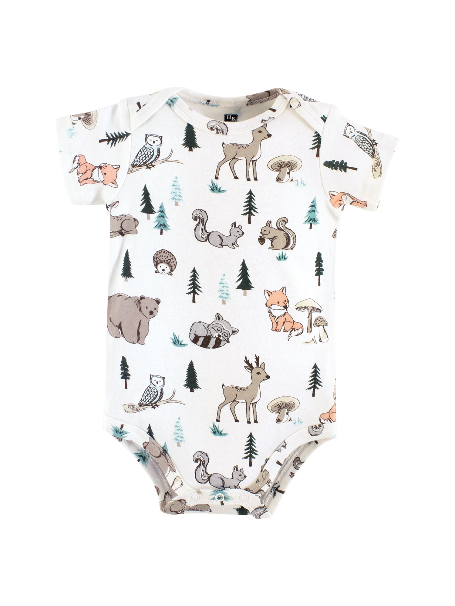 Hudson Baby Bodysuits, 5-Pack, Newborn-18 Months