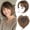 Brown with Highlights, variant on DAPRZIY Hair Toppers for Women with Bangs Short Bob Synthetic Pieces for Thinning Hair Side Part