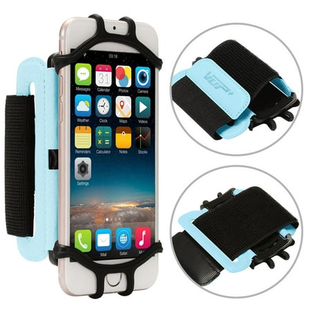 Universal Wristband Phone Holder, 180° Rotatable Smartphones Forearm Arm Phone Case for Running Cycling