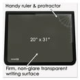 thumbnail image 2 of Artistic Logo Pad Desk Organizer, 20" x 31", Black/Clear, 2 of 6
