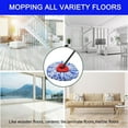 thumbnail image 5 of [4 Pack]Spin Mop Replace Head, Spin Mop Head Refill, Universal Microfiber Replacement Mop Heads, Machine Washable, Deep Cleaning and Easy-to-Replace(White), 5 of 6